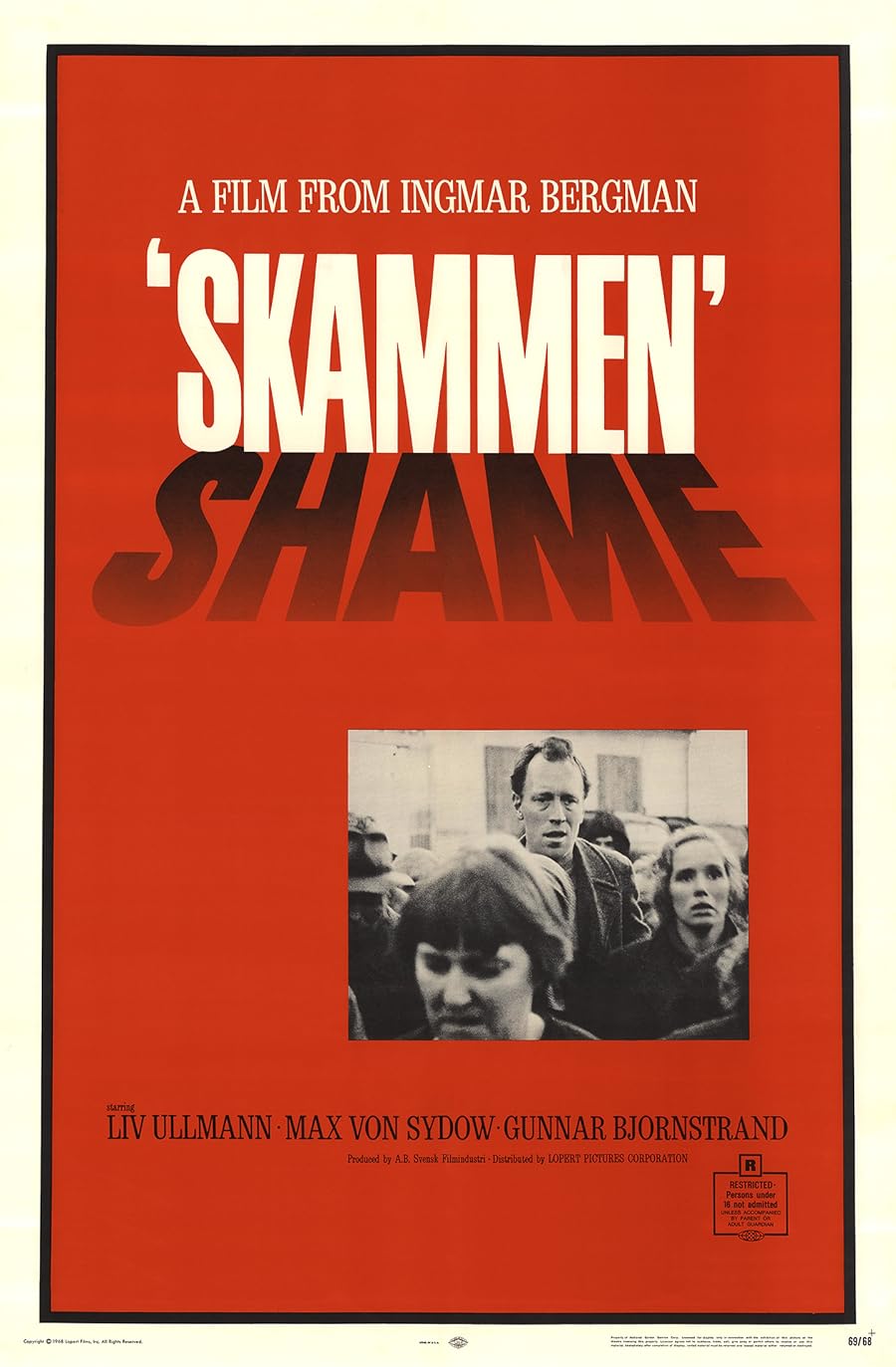 دانلود فیلم Shame 1968 با زیرنویس چسبیده